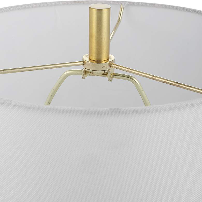 Image 7 Uttermost Turret 29 1/2" High Modern Brushed Gold Buffet Table Lamp more views