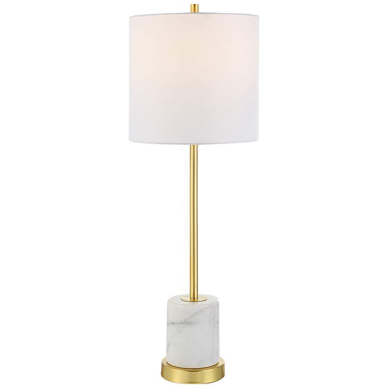 Image 2 Uttermost Turret Brushed Gold Buffet Table Lamp