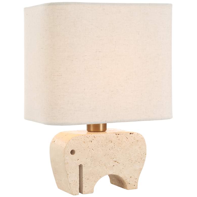 Image 1 Uttermost Tusk 11" Natural Marble Accent Lamp