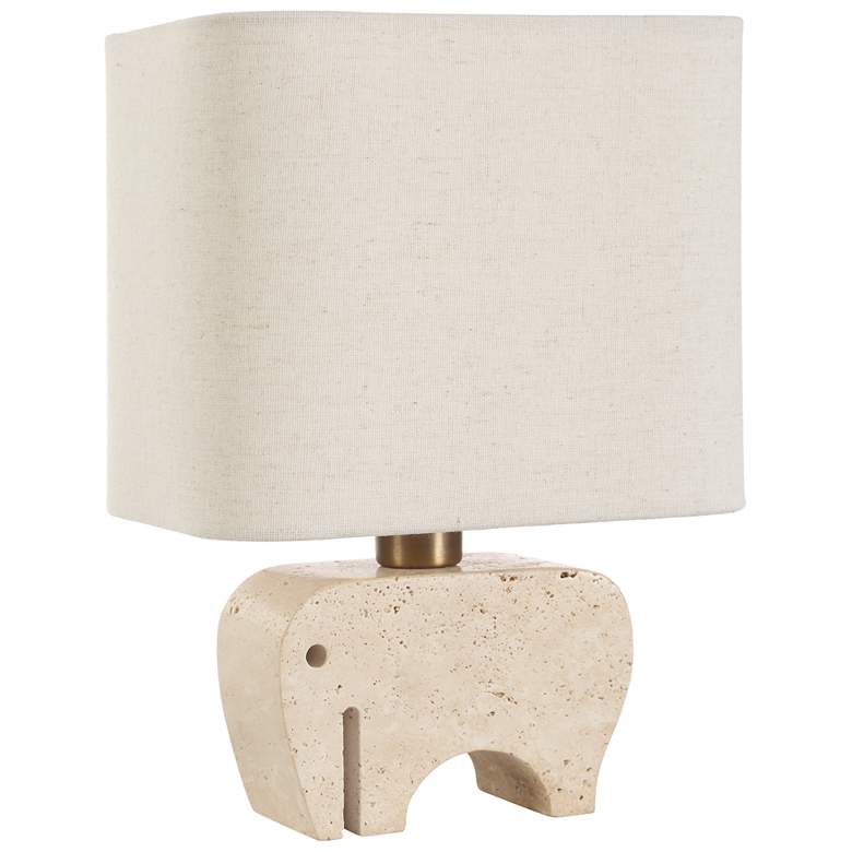 Image 3 Uttermost Tusk 11" Natural Marble Accent Lamp more views