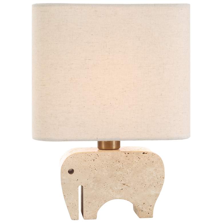 Image 4 Uttermost Tusk 11" Natural Marble Accent Lamp more views
