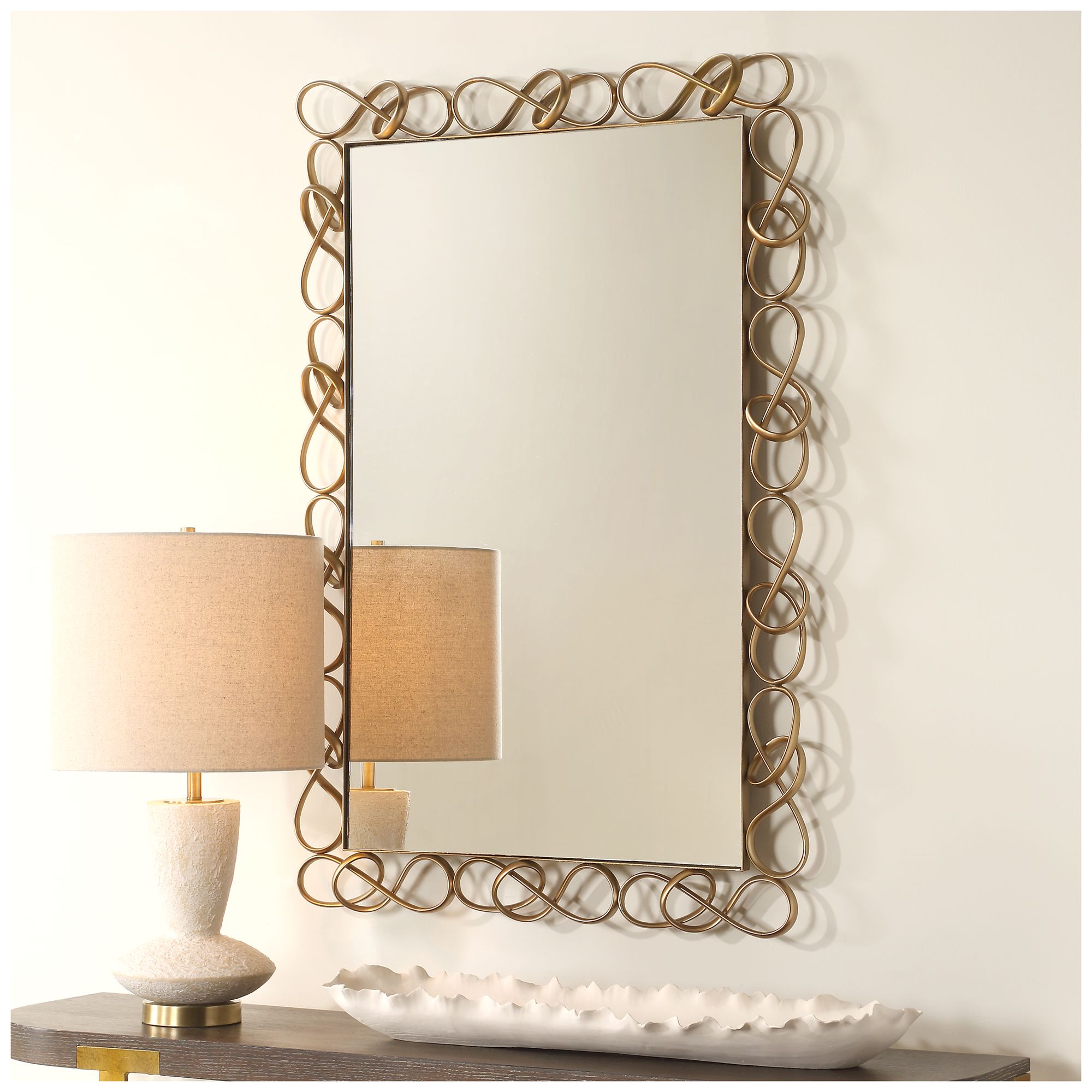 Image 3 Uttermost Twist It 29 1/4" x 45 1/4" Mir more views