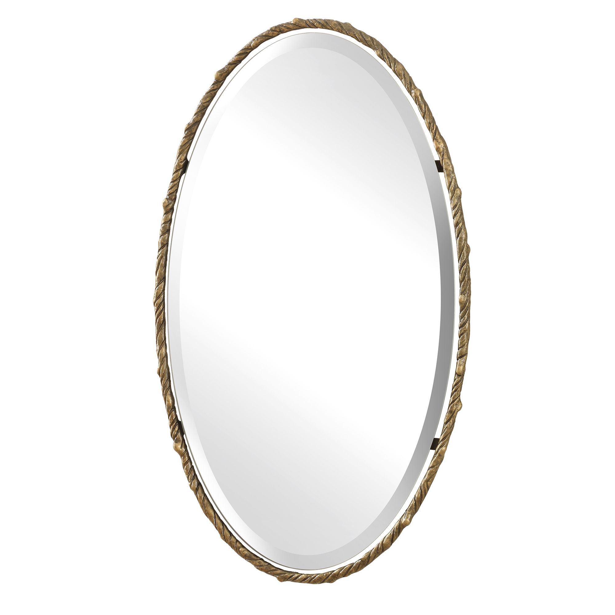 Thumbnail4 of Uttermost Twisted Branch Gold 22" x 34" Oval Mirror more views
