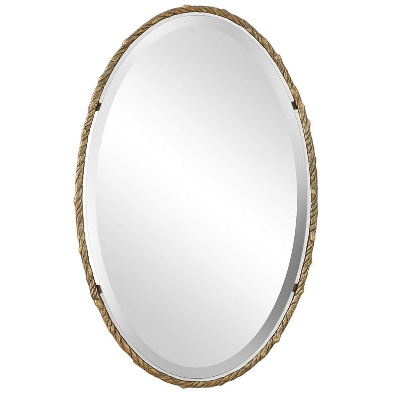 Image 1 Uttermost Twisted Branch Gold 22" x 34" Oval Mirror