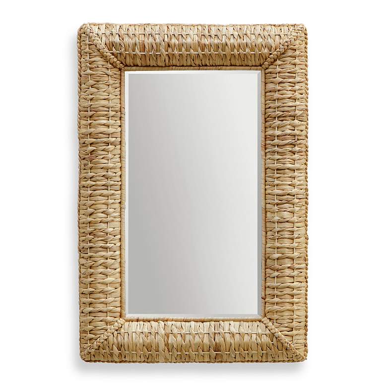 Image 2 Uttermost Twisted Seagrass 24" x 36" Rectangle Wall Mirror