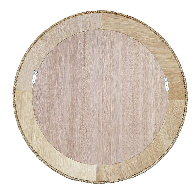 Image 6 Uttermost Twisted Seagrass 36" Natural Round Wall Mirror more views