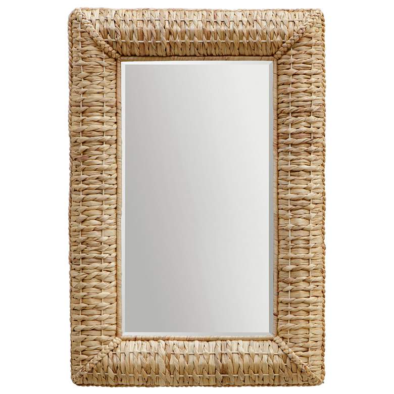Image 1 Uttermost Twisted Seagrass 36 inch x 24 inch Natural Rectangle Mirror
