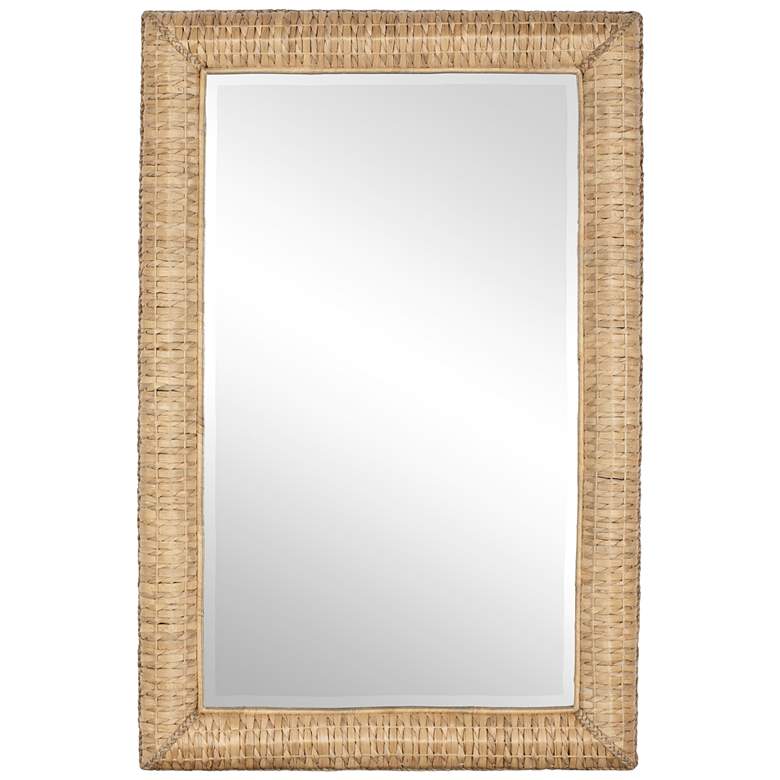 Image 2 Uttermost Twisted Seagrass 38" Wide x  58" High Beige Wall Mirror