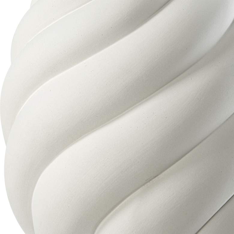 Image 5 Uttermost Twisted Swirl 32" High White Ceramic Table Lamp more views