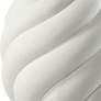 5_Uttermost Twisted Swirl 32" High White Ceramic Table Lamp more views