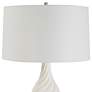 6_Uttermost Twisted Swirl 32" High White Ceramic Table Lamp more views