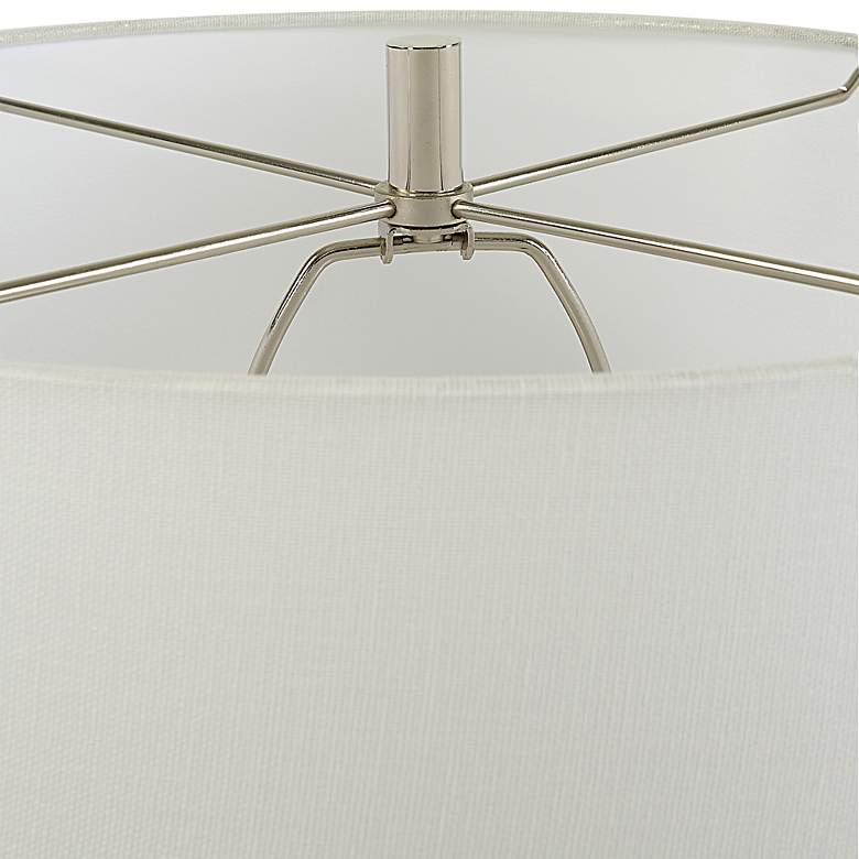 Image 7 Uttermost Twisted Swirl 32" High White Ceramic Table Lamp more views