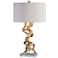 Uttermost Twisted Vines 28 1/2" Bright Gold Leaf Table Lamp