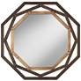 Uttermost Two-Tone Bronze 32" Openwork Octagonal Wall Mirror