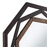 Thumbnail3 of Uttermost Two-Tone Bronze 32" Openwork Octagonal Wall Mirror more views