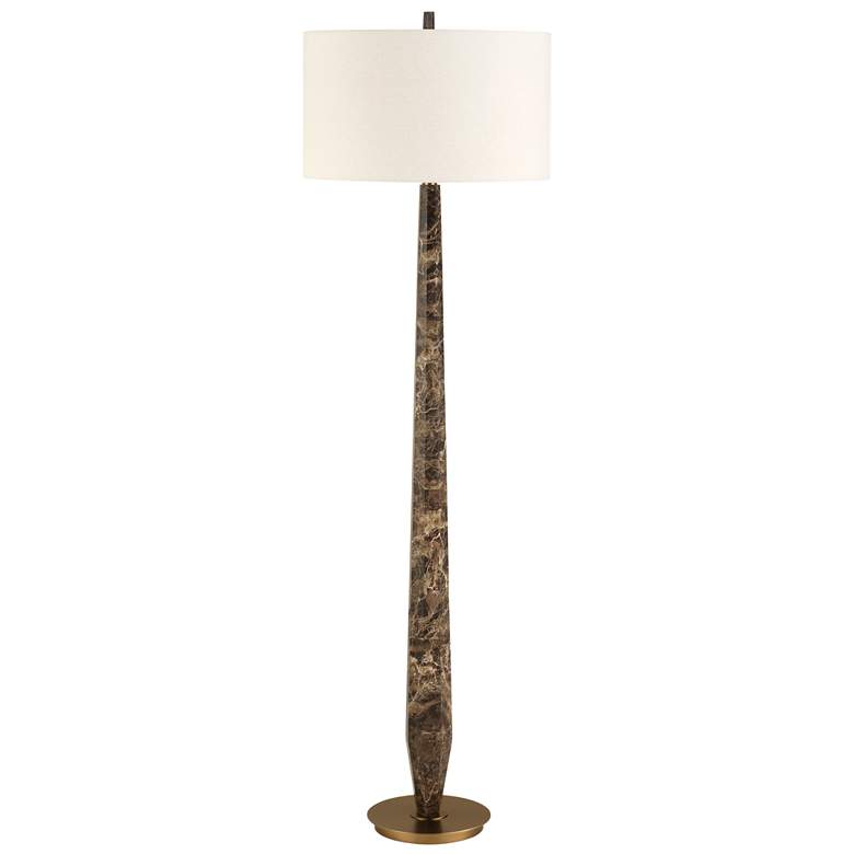 Image 3 Uttermost Tyree 66" Brown Marble Floor Lamp more views