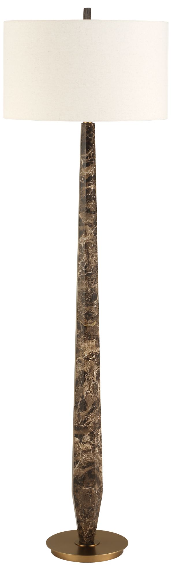 Image 3 Uttermost Tyree 66" Brown Marble Floor Lamp more views