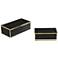 Uttermost Ukti Black and Gold Decorative Boxes Set of 2