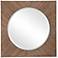 Uttermost Uma Light Natural Stain 30" Square Wall Mirror