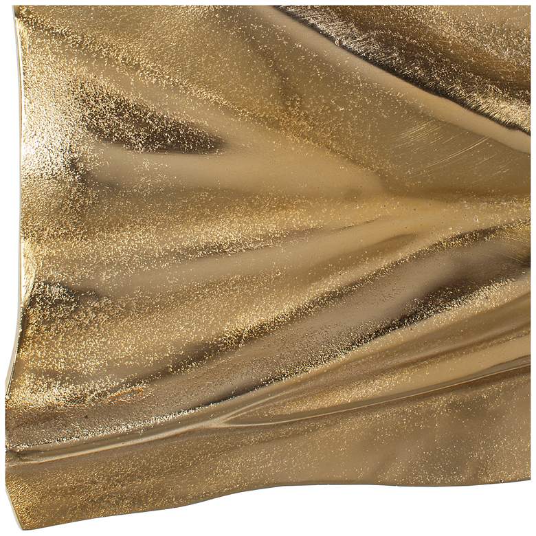 Image 4 Uttermost Undulate 23" x 29" Gold Indoor-Outdoor Metal Wall Panel more views