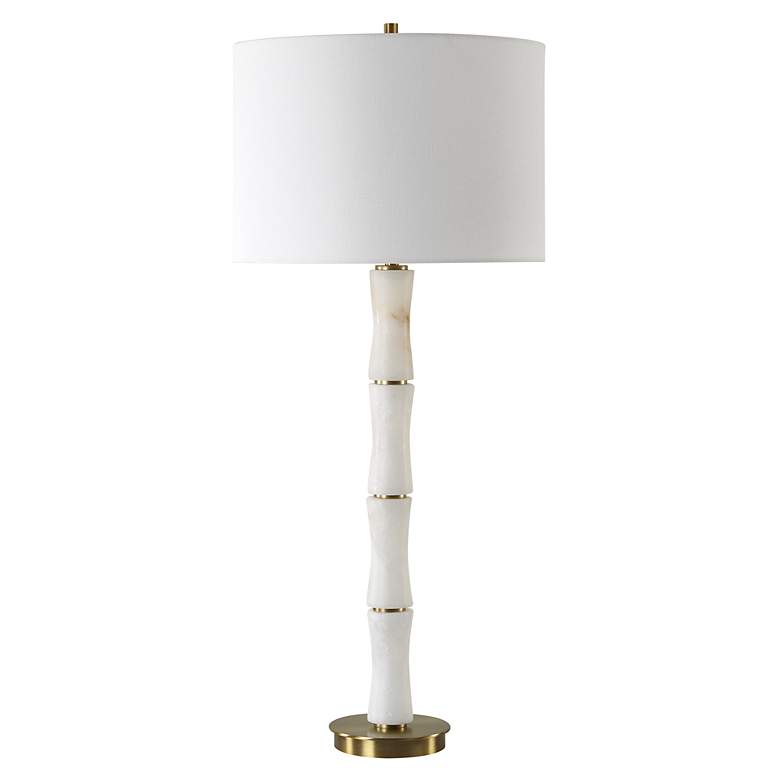 Image 4 Uttermost Unify 32 1/4" High Polished Alabaster Sculptural Table Lamp more views