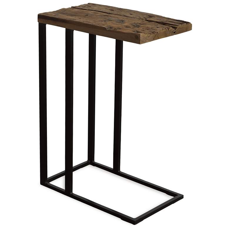 Image 1 Uttermost Union 24" H Reclaimed Wood Top Accent Table
