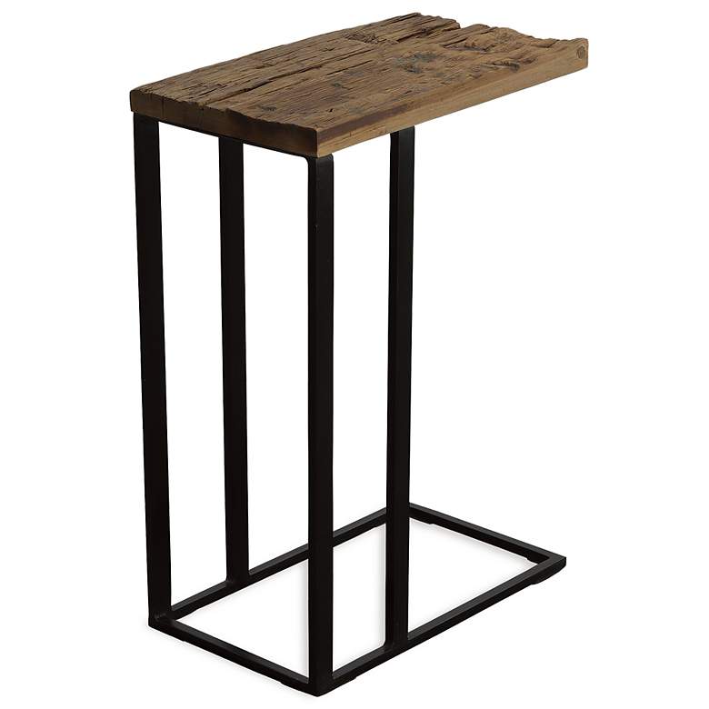 Image 2 Uttermost Union 24" H Reclaimed Wood Top Accent Table more views