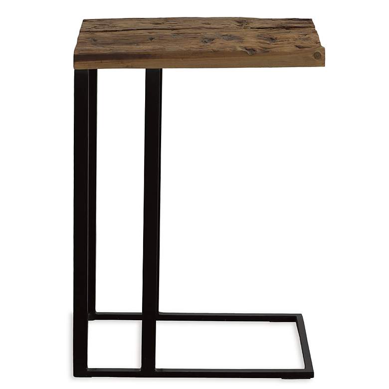 Image 3 Uttermost Union 24" H Reclaimed Wood Top Accent Table more views
