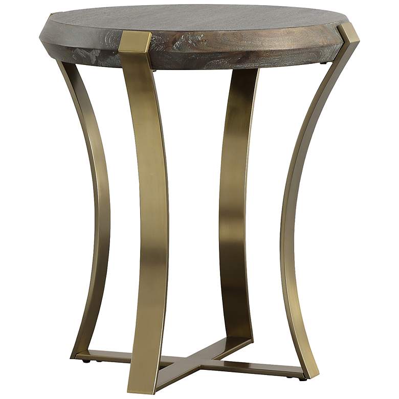 Image 1 Uttermost Unite 24 inch H x 22.5 inch Dia. Side Table