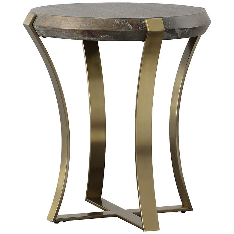 Image 1 Uttermost Unite 24 inch H x 22.5 inch Dia. Side Table