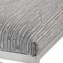 5_Uttermost Uphill Climb 48" Wide Medium Gray and White Modern Bench more views