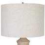 6_Uttermost Uplift 30" High Modern Carved Bleached Faux Wood Table Lamp more views