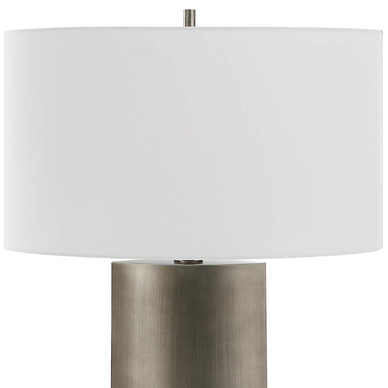 Image 5 Uttermost V-Groove Dark Steel Gray Table Lamp more views