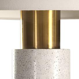 Image3 of Uttermost Vaeshon 29 1/2" Modern Bleached Wash Concrete Table Lamp more views