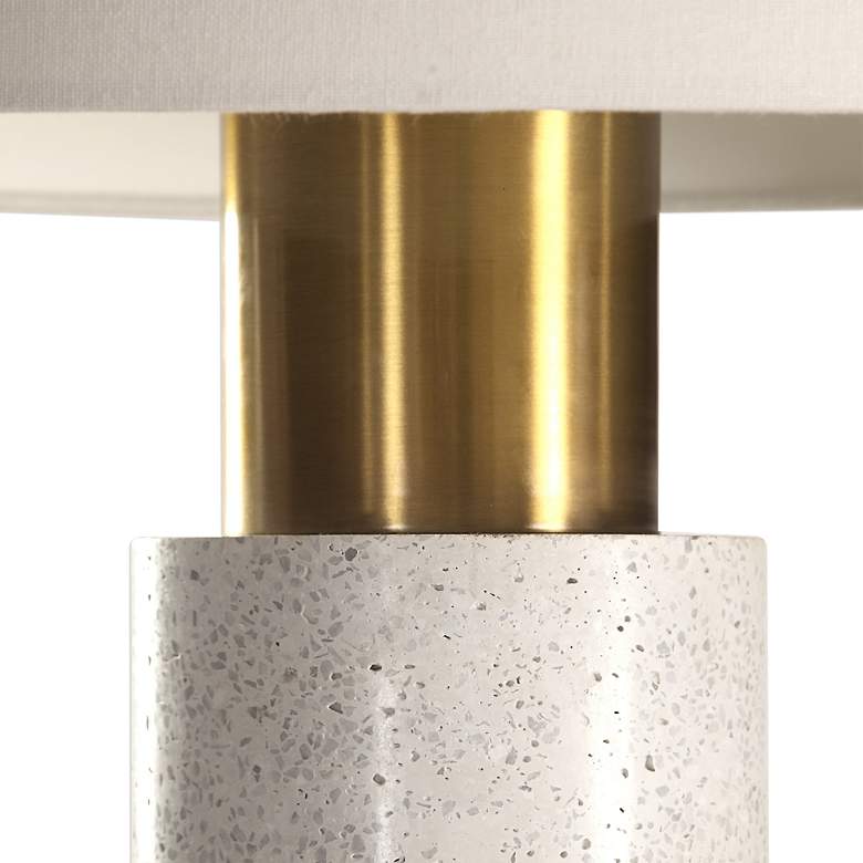 Image 5 Uttermost Vaeshon 29 1/2" Modern Bleached Wash Concrete Table Lamp more views