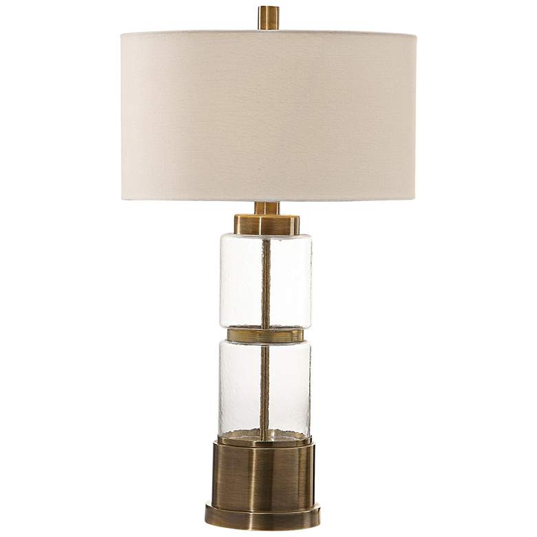 Image 1 Uttermost Vaiga Antique Brass Plated Table Lamp