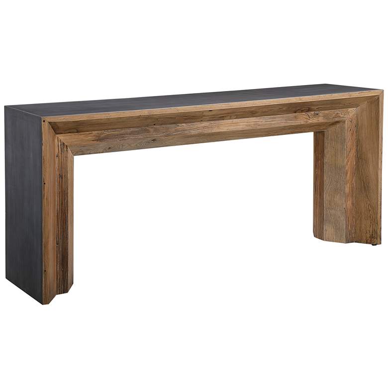 Image 2 Uttermost Vail 72 inch Wide Natural Elm Wood Console Table