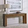 Uttermost Vail 72" Wide Natural Elm Wood Console Table