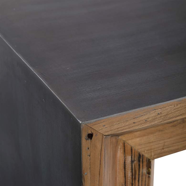 Image 6 Uttermost Vail 72" Wide Natural Elm Wood Console Table more views