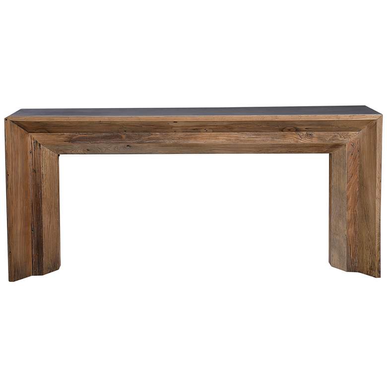 Image 7 Uttermost Vail 72" Wide Natural Elm Wood Console Table more views