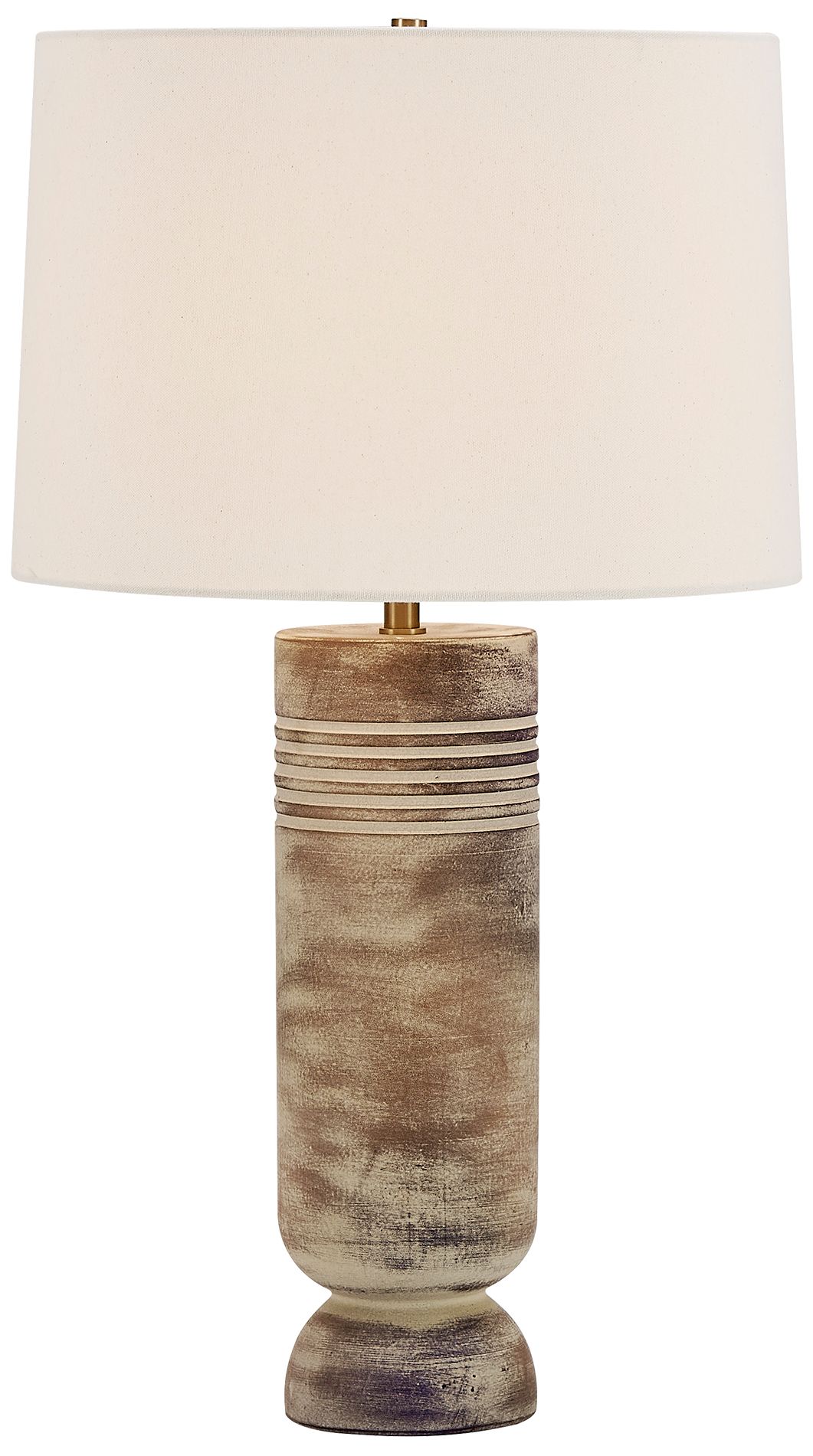 Image 2 Uttermost Vale 28 3/8" Earthy Brown Ceramic Table Lamp