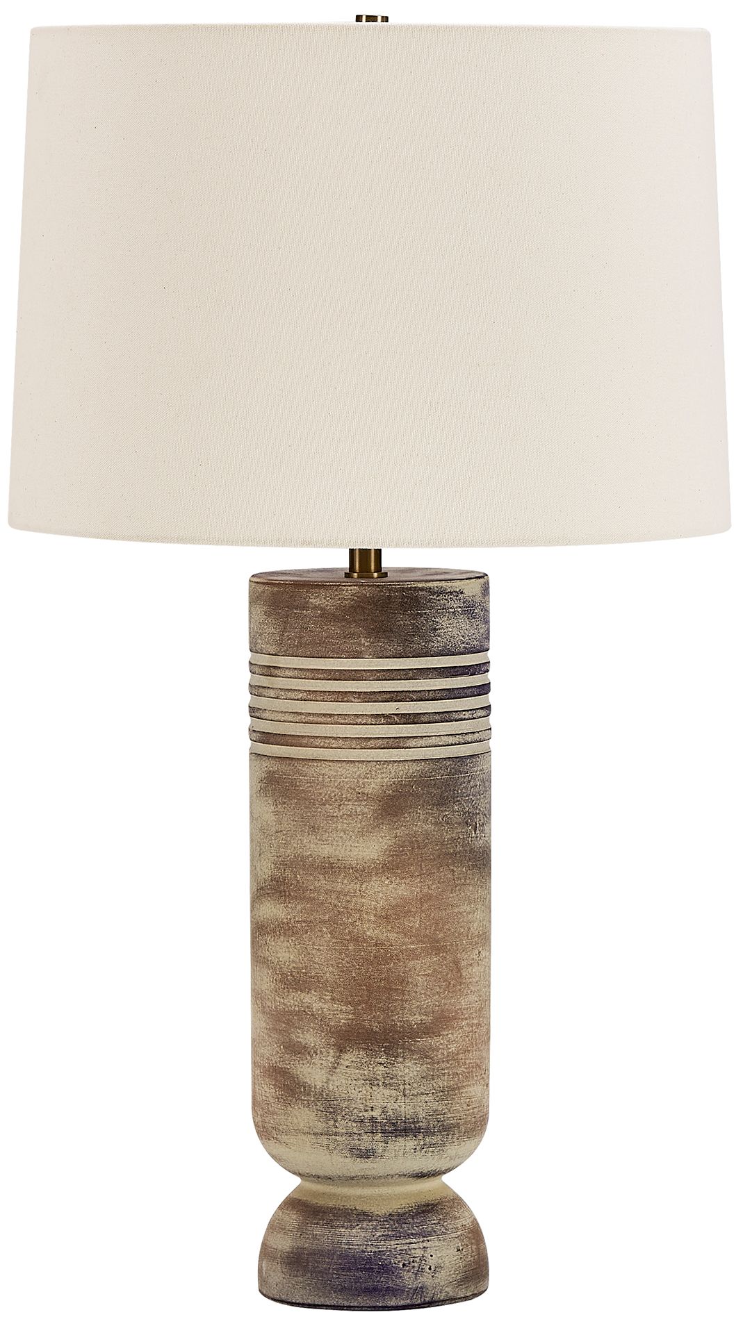 Image 4 Uttermost Vale 28 3/8" Earthy Brown Ceramic Table Lamp more views