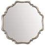 3_Uttermost Valentia 32" Oxidized Silver Rust Gray Round Wall Mirror