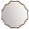 Uttermost Valentia 32" Oxidized Silver Rust Gray Round Wall Mirror