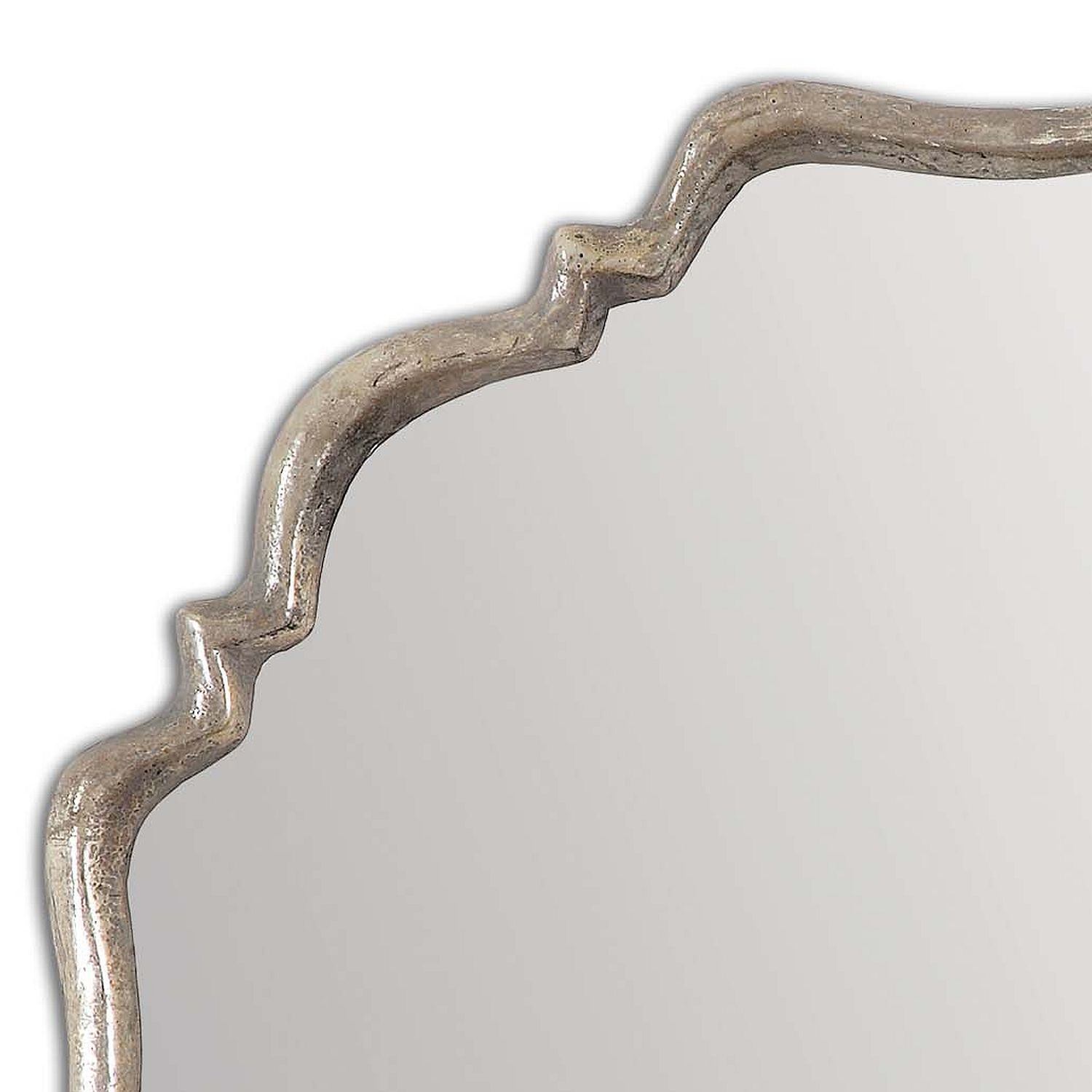 Image 4 Uttermost Valentia 32" Oxidized Silver Rust Gray Round Wall Mirror more views