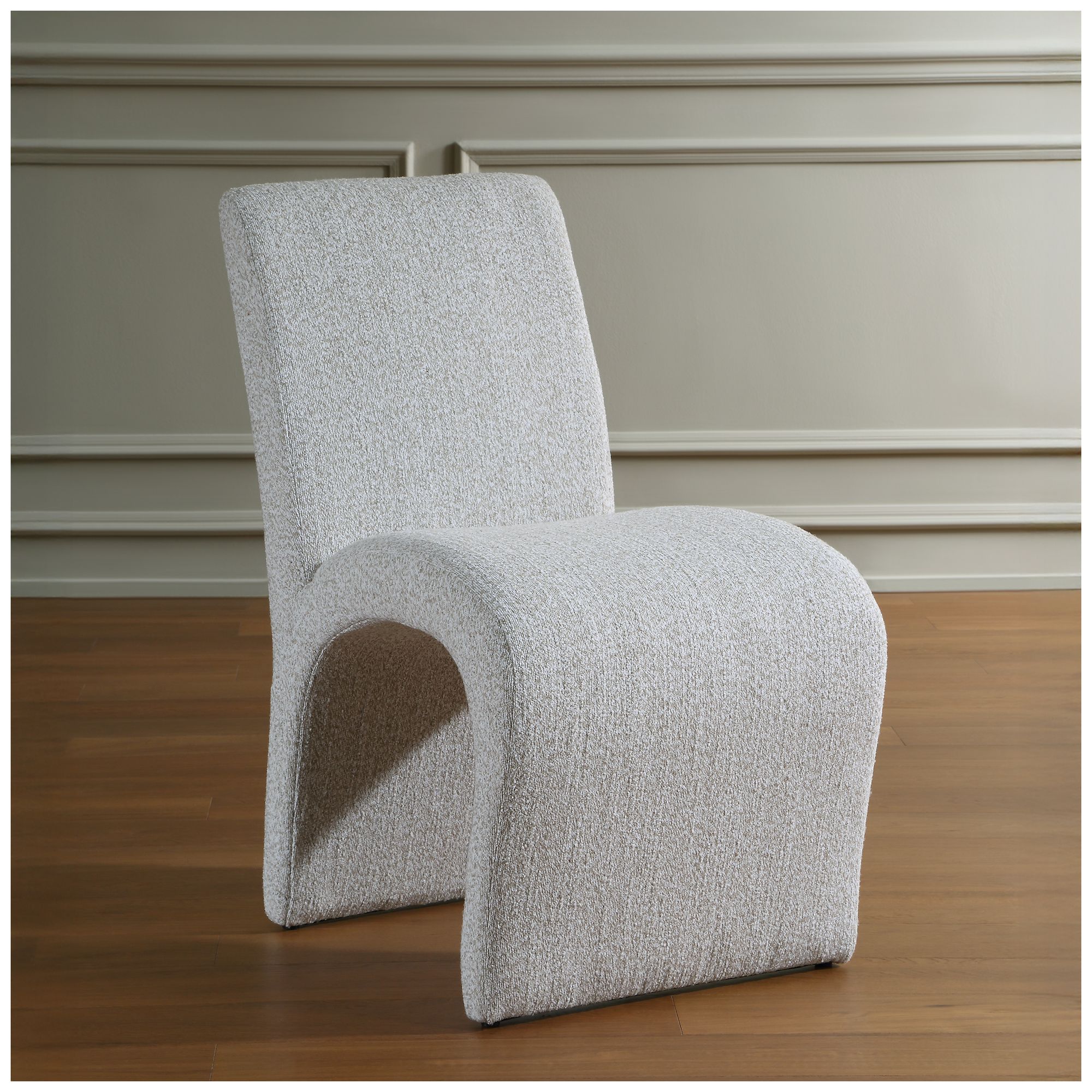 Image 4 Uttermost Valentin Beige and Twine Upholstered Dining Chair more views