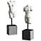 Uttermost Valini 2-Piece 14"H Textured Aged White Statue Set