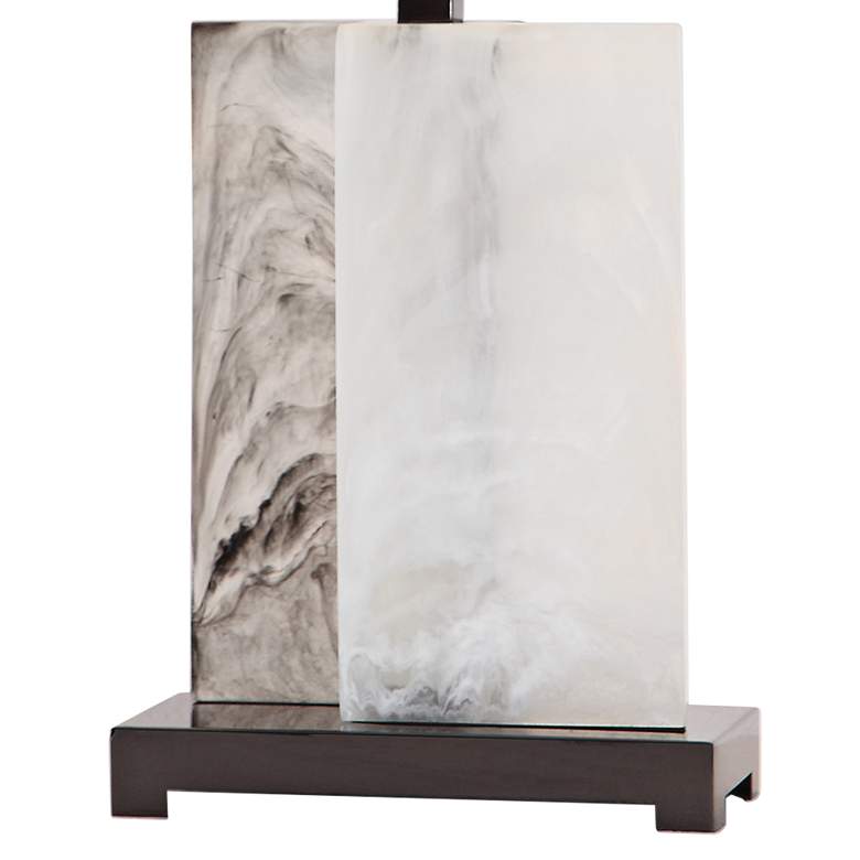 Image 3 Uttermost Vanda 26" White Rectangular Slabs Table Lamp more views
