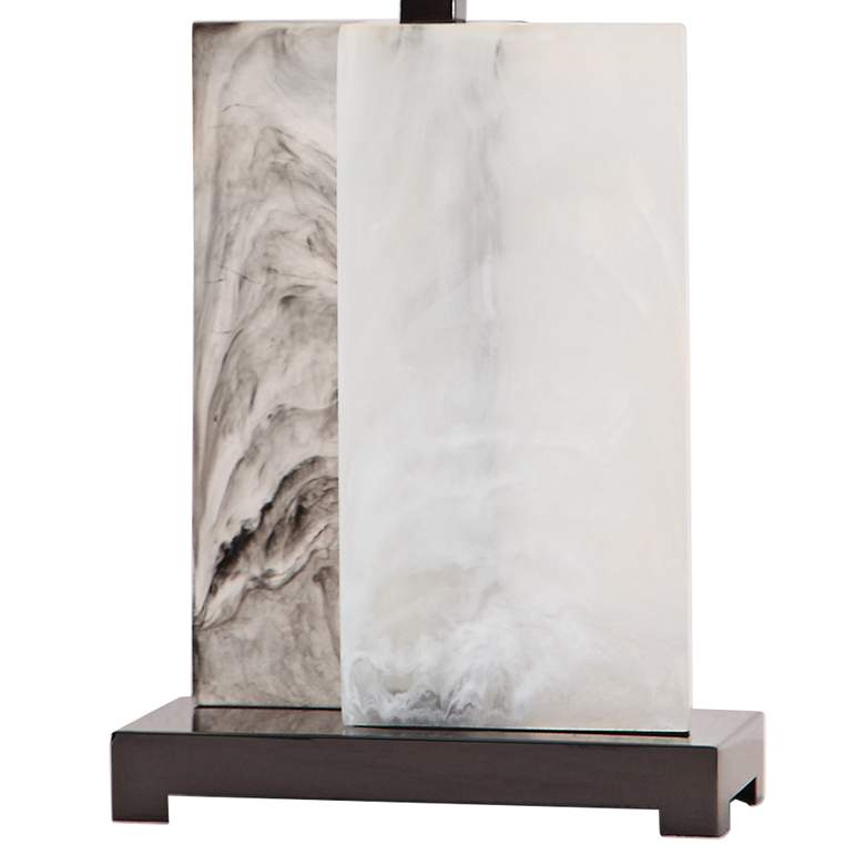 Image 3 Uttermost Vanda 26 inch White Rectangular Slabs Table Lamp more views