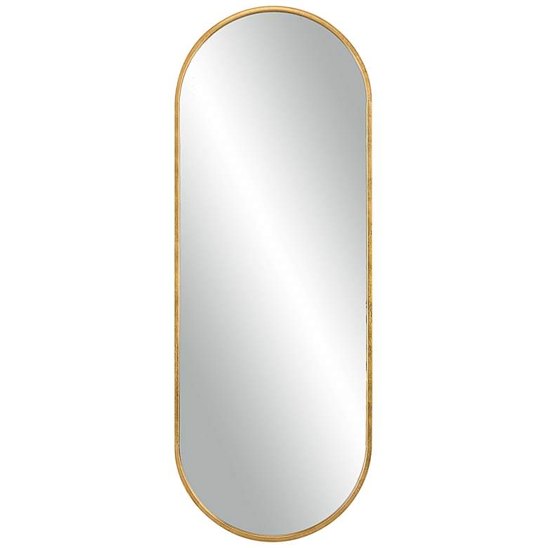 Image 2 Uttermost Varina 60 inch x 22 inch Tall Oval Gold Mirror